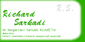 richard sarkadi business card